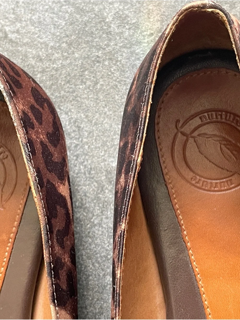 Nurture Leopard Square Toed Ballet Flats
